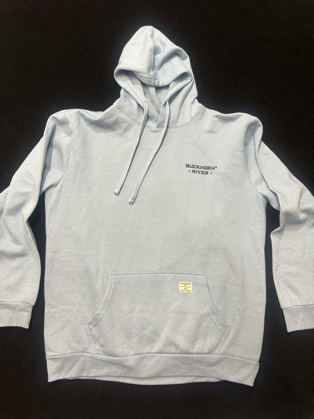 Buckhorn River Men's Light Blue Hooded Sweatshirt